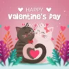 happy valentines day cat